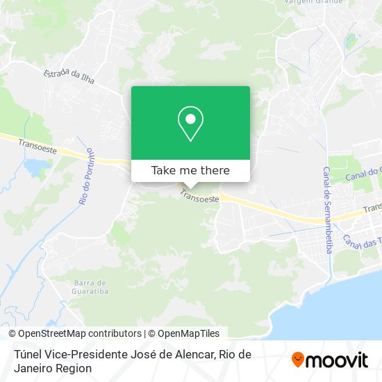 Túnel Vice-Presidente José de Alencar map