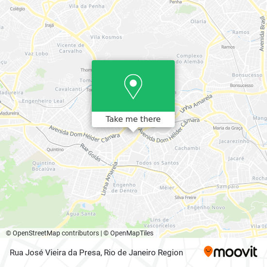 Mapa Rua José Vieira da Presa