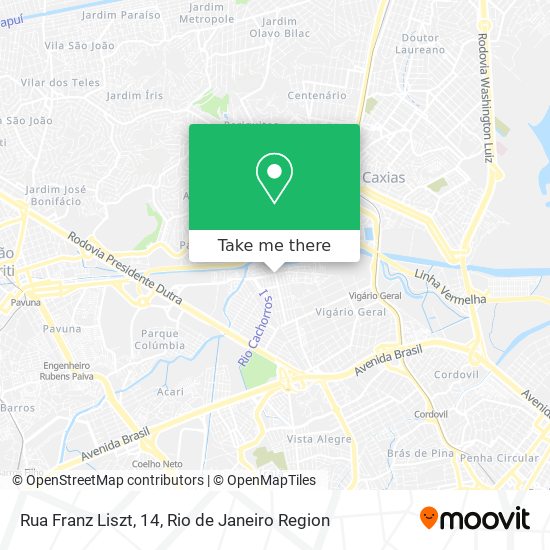 Rua Franz Liszt, 14 map