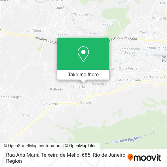 Rua Ana Maria Teixeira de Mello, 685 map