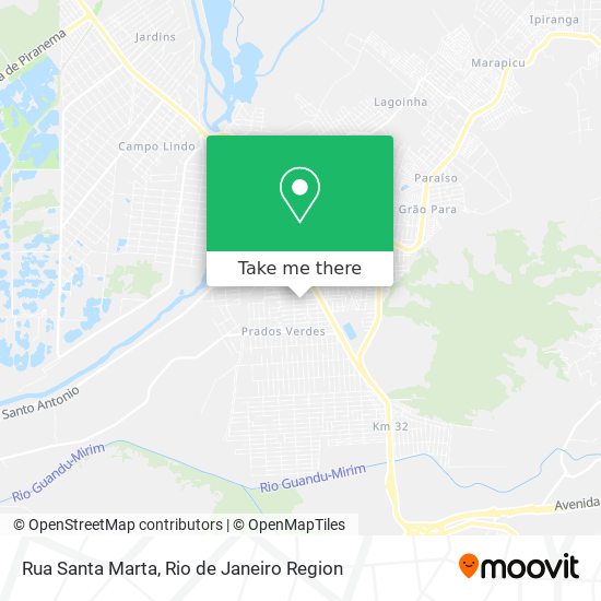 Rua Santa Marta map