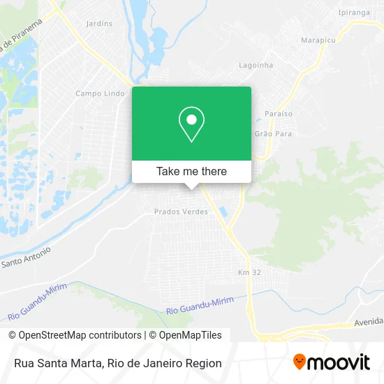 Rua Santa Marta map
