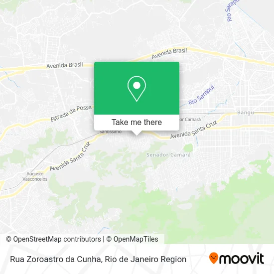 Rua Zoroastro da Cunha map