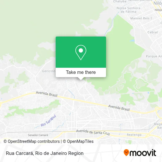 Rua Carcará map