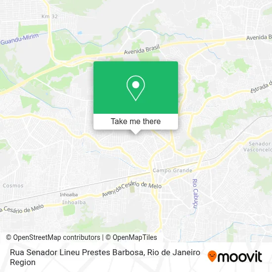 Rua Senador Lineu Prestes Barbosa map