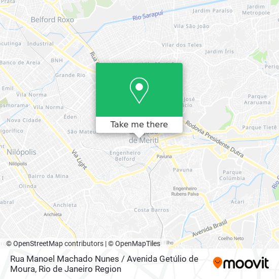 Rua Manoel Machado Nunes / Avenida Getúlio de Moura map