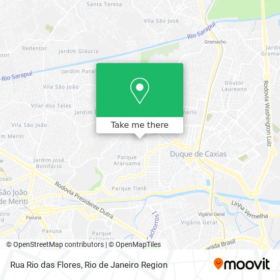 Mapa Rua Rio das Flores