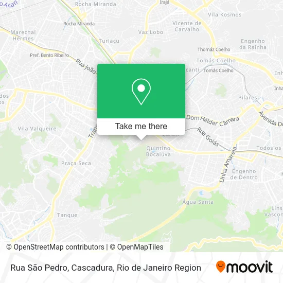 Rua São Pedro, Cascadura map