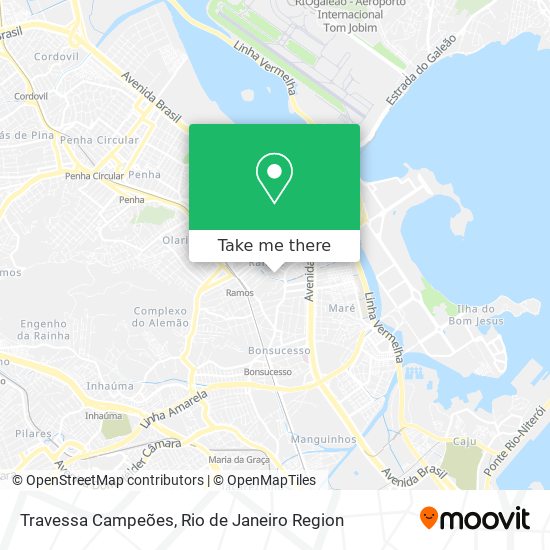 Travessa Campeões map