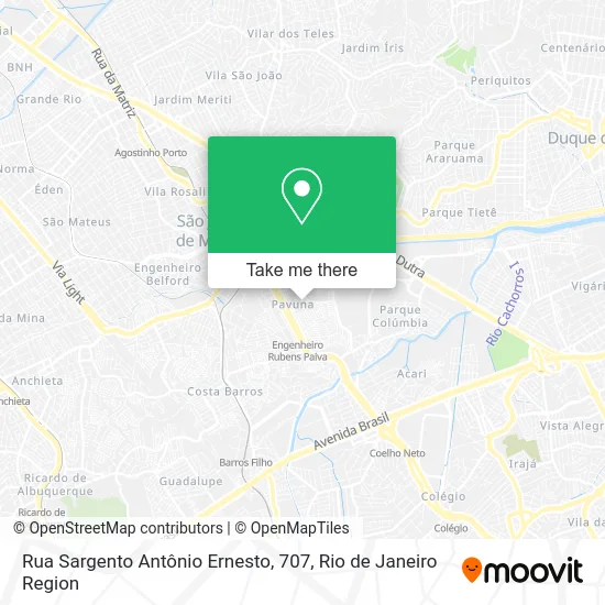 Rua Sargento Antônio Ernesto, 707 map