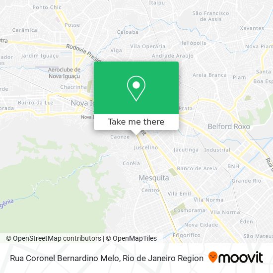 Rua Coronel Bernardino Melo map