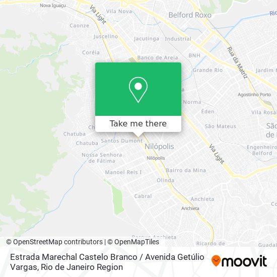 Estrada Marechal Castelo Branco / Avenida Getúlio Vargas map