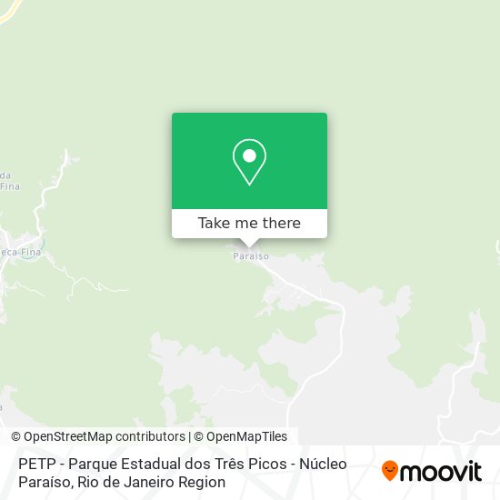 PETP - Parque Estadual dos Três Picos - Núcleo Paraíso map