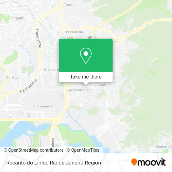 Recanto do Linho map