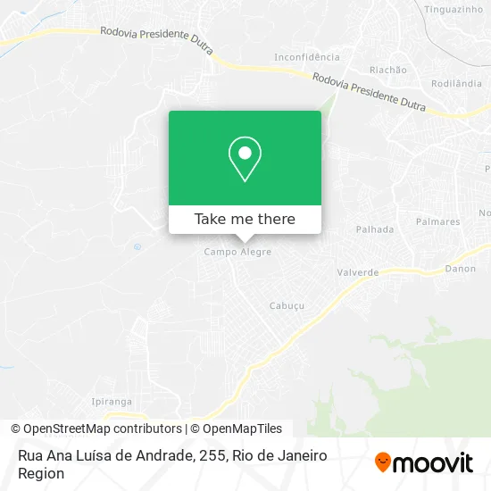 Rua Ana Luísa de Andrade, 255 map