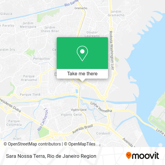 Sara Nossa Terra map