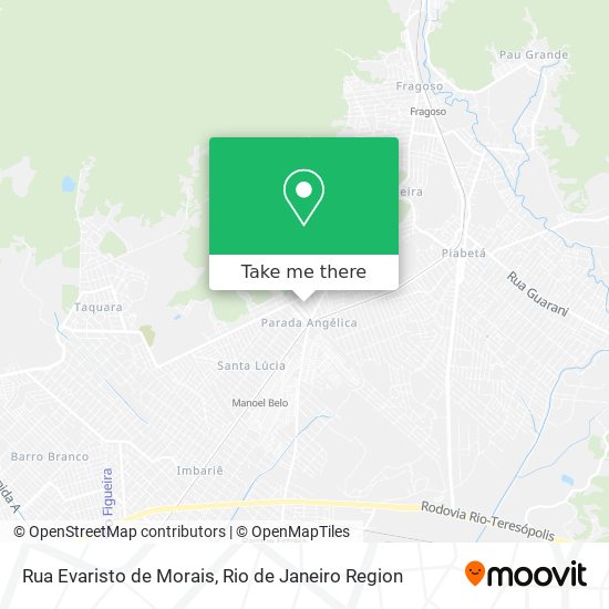 Mapa Rua Evaristo de Morais
