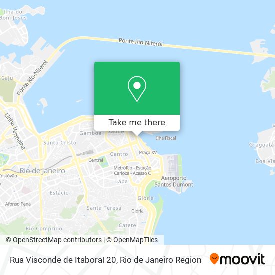 Mapa Rua Visconde de Itaboraí 20