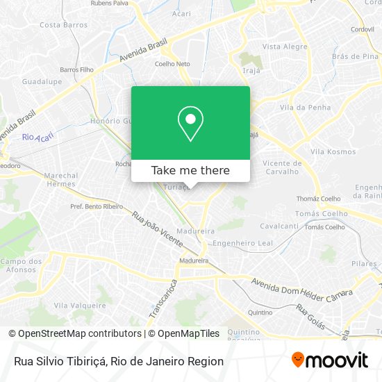 Mapa Rua Silvio Tibiriçá