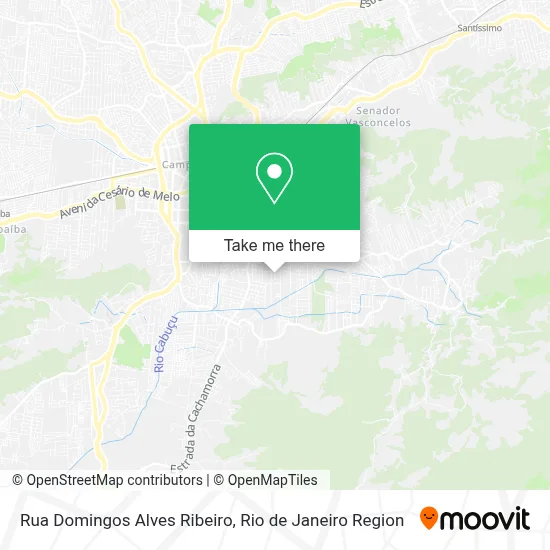Rua Domingos Alves Ribeiro map