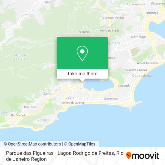 Parque das Figueiras - Lagoa Rodrigo de Freitas map