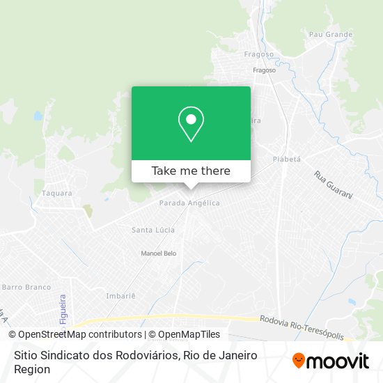 Sitio Sindicato dos Rodoviários map