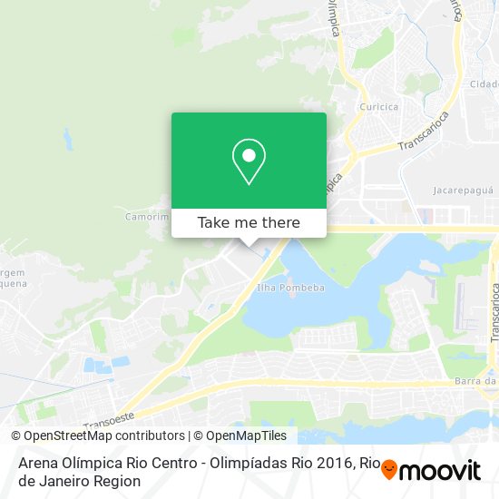 Mapa Arena Olímpica Rio Centro - Olimpíadas Rio 2016