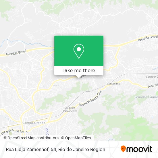 Rua Lidja Zamenhof, 64 map