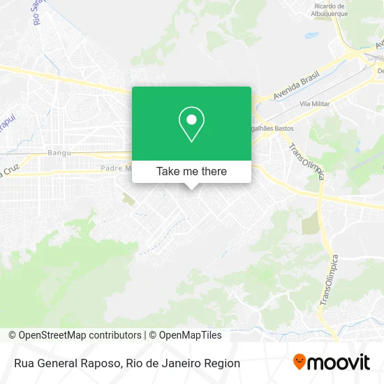 Rua General Raposo map