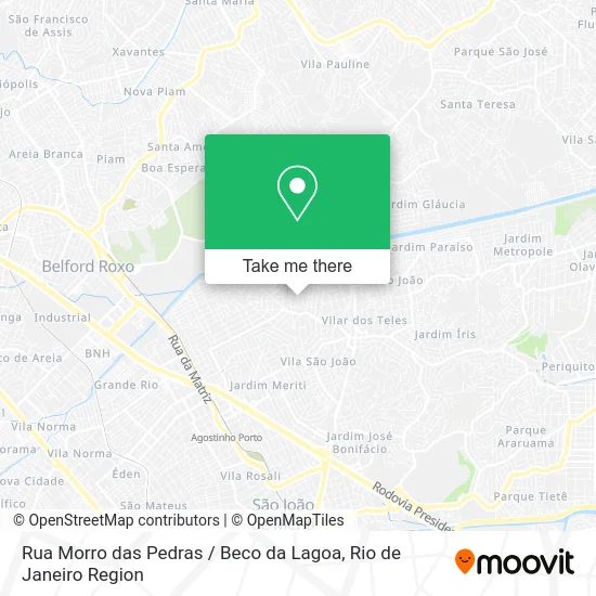 Rua Morro das Pedras / Beco da Lagoa map