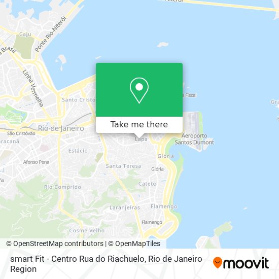 Mapa smart Fit - Centro Rua do Riachuelo