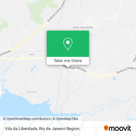 Mapa Vila da Liberdade