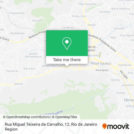 Rua Miguel Teixeira de Carvalho, 12 map
