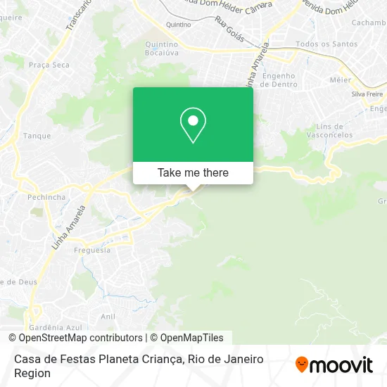 Casa de Festas Planeta Criança map