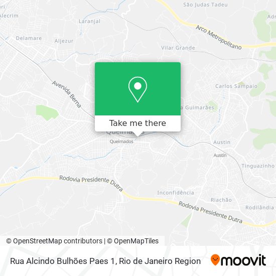 Mapa Rua Alcindo Bulhões Paes 1