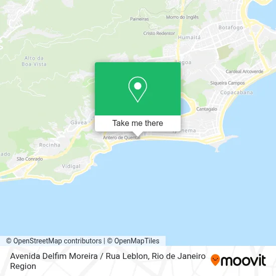 Avenida Delfim Moreira / Rua Leblon map