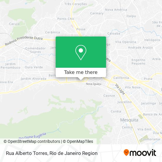 Mapa Rua Alberto Torres