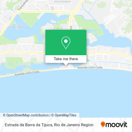 Estrada da Barra da Tijuca map