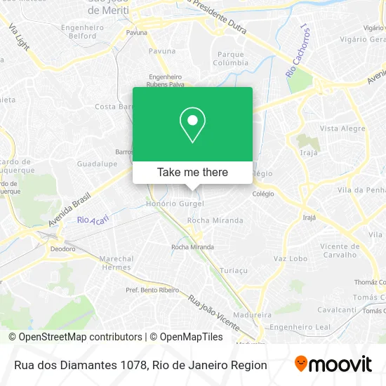 Rua dos Diamantes 1078 map