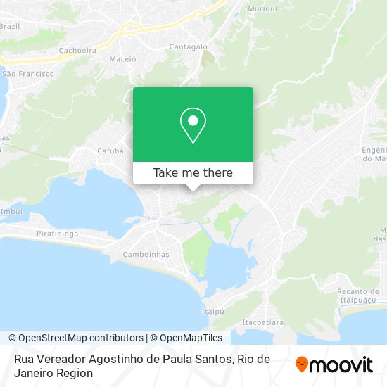 Rua Vereador Agostinho de Paula Santos map