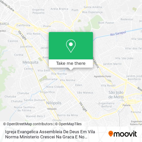 Igreja Evangelica Assembleia De Deus Em Vila Norma Ministerio Crescei Na Graca E No Conhecimento map