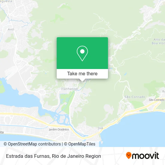 Estrada das Furnas map