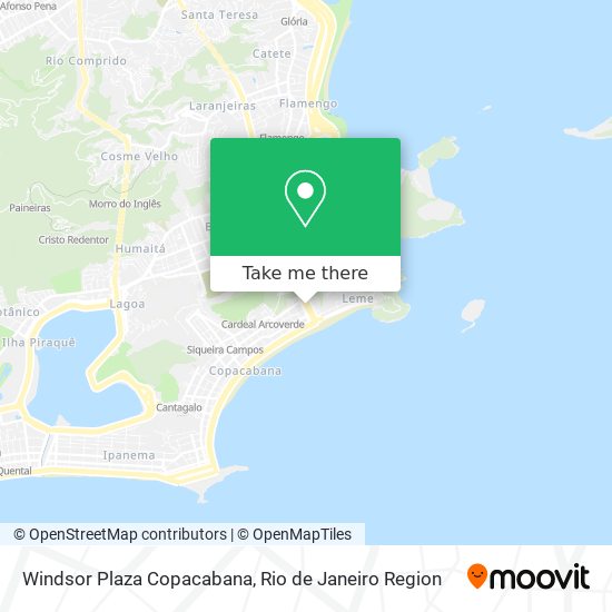 Windsor Plaza Copacabana map