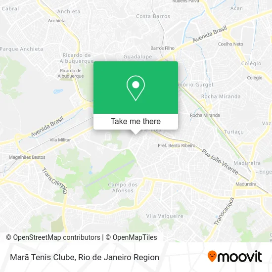 Marã Tenis Clube map