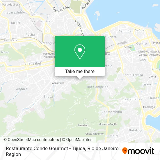 Restaurante Conde Gourmet - Tijuca map