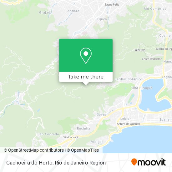 Mapa Cachoeira do Horto