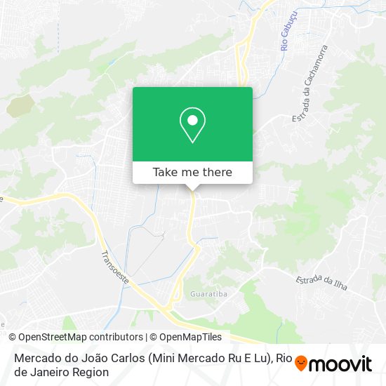 Mapa Mercado do João Carlos (Mini Mercado Ru E Lu)