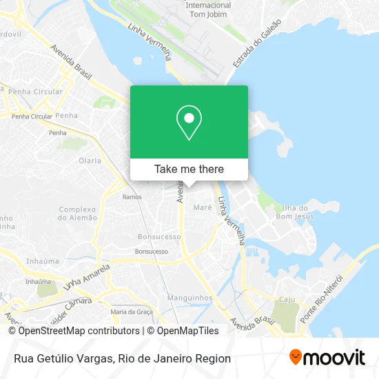 Rua Getúlio Vargas map