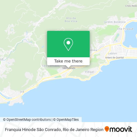 Franquia Hinode São Conrado map