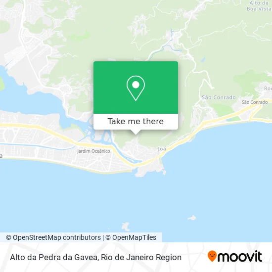Alto da Pedra da Gavea map